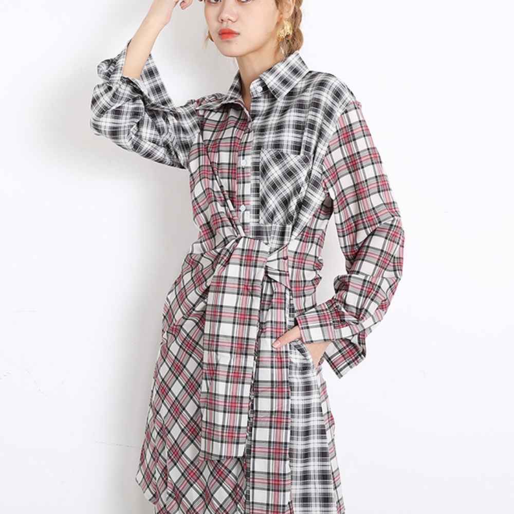 Jessie Plaid Dress New Boutique 3 Left